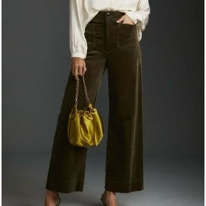 Anthropologie Brown Wide Leg Pants